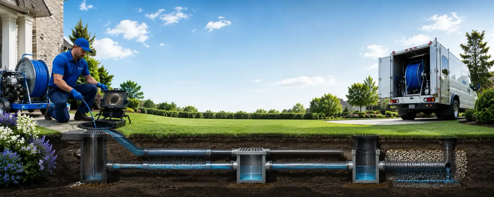 Outdoor drain cleaning information for Rocky, OK